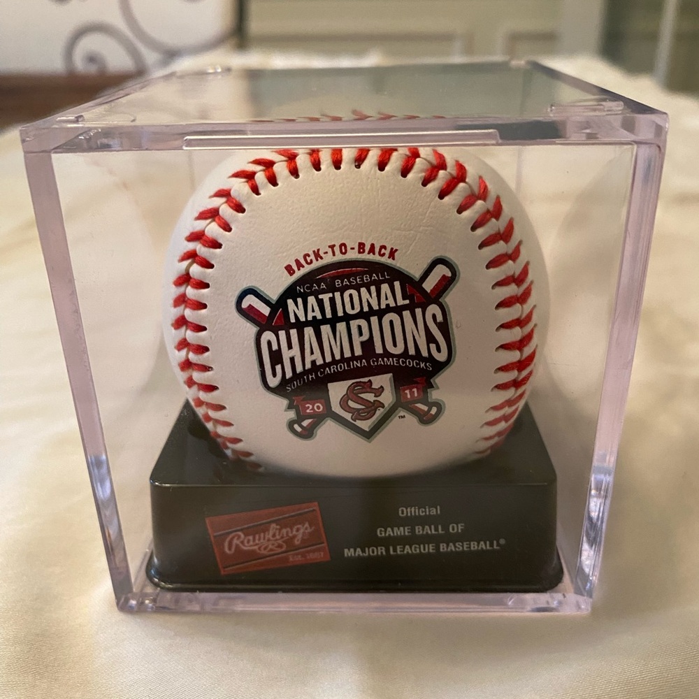 Rawlings National Champions Baseball with Red Stitching